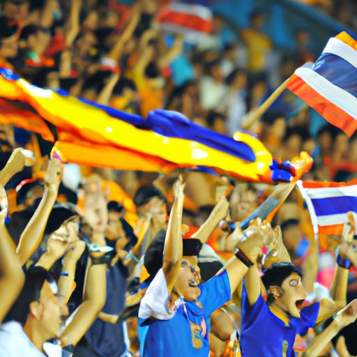 Các cổ động viên cổ vũ cho đội tuyển trong trận đấu AFF Cup