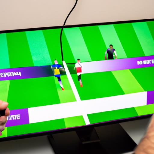 Hai người chơi đấu với nhau trong trận PES online trên PS5
