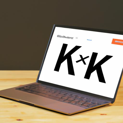 Màn hình laptop hiển thị trang web K+