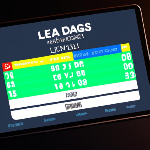 Màn hình máy tính bảng hiển thị thống kê của cầu thủ trong Dream League Soccer 2023