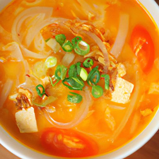 Một tô canh chua nóng hổi với treo giò
