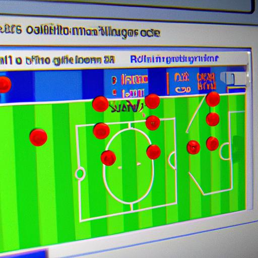 Màn hình máy tính hiển thị trận đấu trong Football Manager