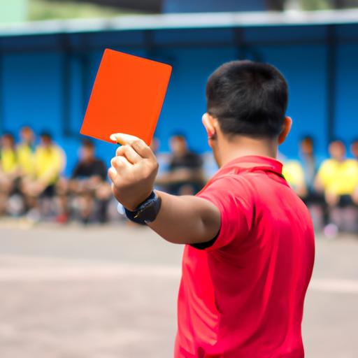 Trọng tài rút thẻ đỏ trong hiệp phụ futsal