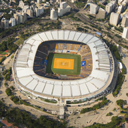Tầm nhìn từ trên cao của Sân vận động Maracana ở Brazil trong trận chung kết World Cup